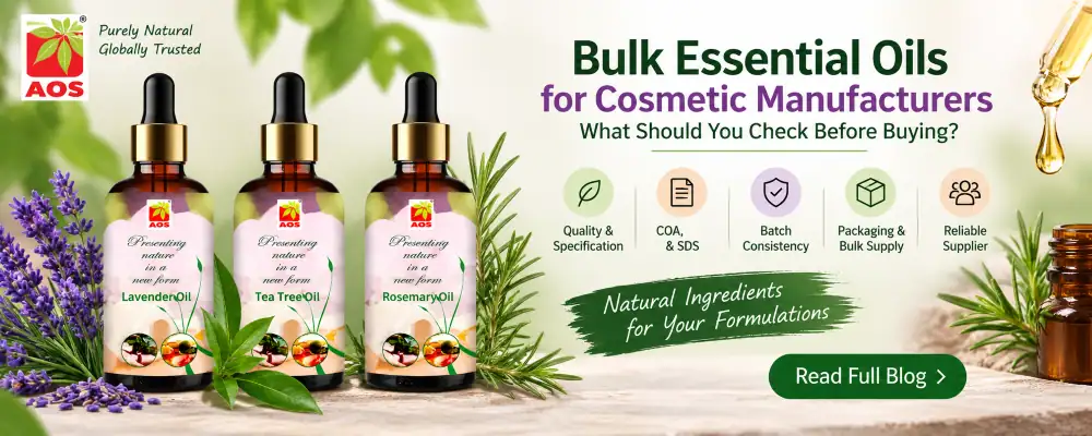 Bulk Essential Oils for Cosmetic Manufacturers