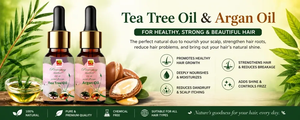 Tea Tree Oil and Argan Oil for Hair