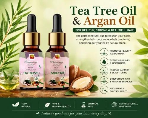 Tea Tree Oil and Argan Oil for Hair