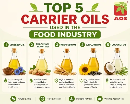 Top 5 Carrier Oils Used in the Food Industry