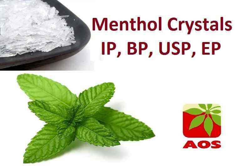 Menthol and Mint Oils Natural Menthol for Pharma, Cosmetic